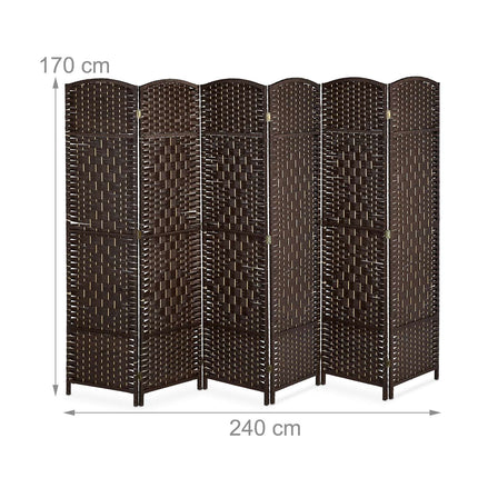 Sichtschutzwand mit 6 Paneelen