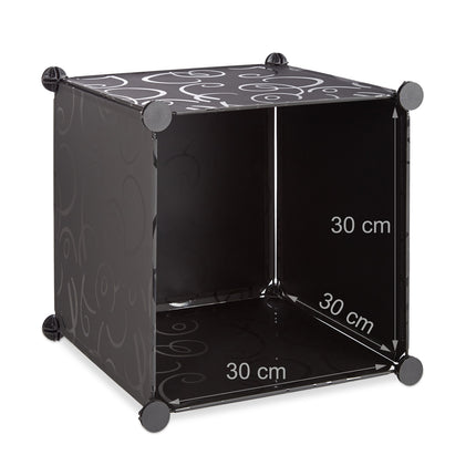 Screwless plastic shelves with 15 compartments