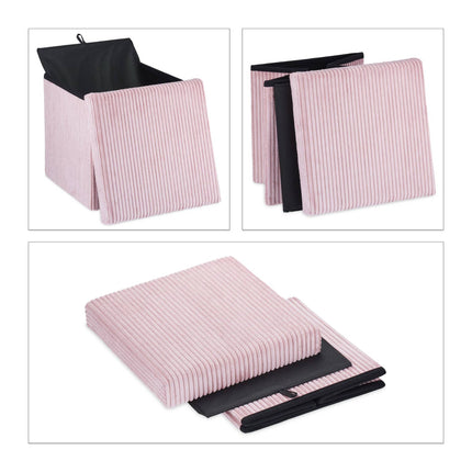 Siège Cube pliable en velours