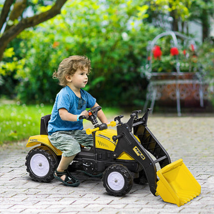 Aufsitzbagger mit Schaufel für Kinder, 114x41x54 cm