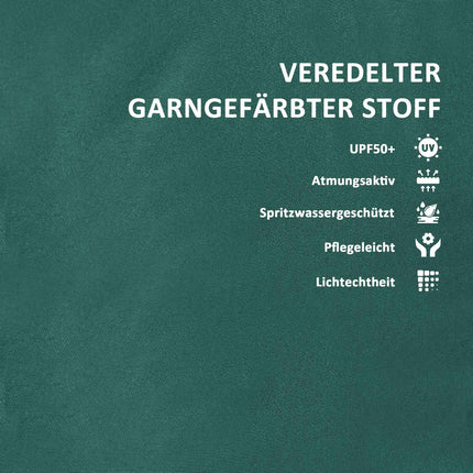 Wasserabweisendes grünes Sitzkissen mit Bändern – 120x47x9,5 cm