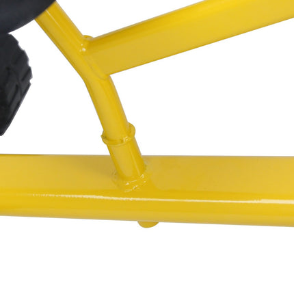 Sitzbagger mit Schaufel, Kinderbagger aus Metall, Sandbagger zum Draufsitzen für Kinder ab 3 Jahren. Gelb