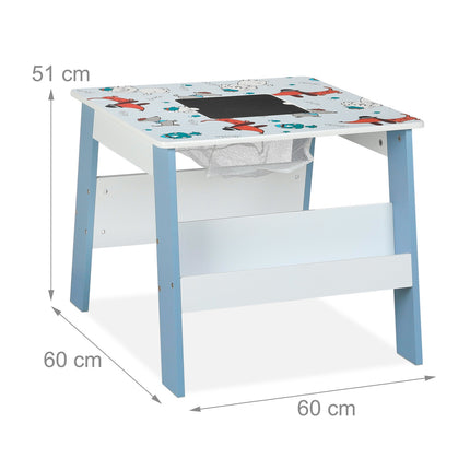 Seating area for children with 2 chairs