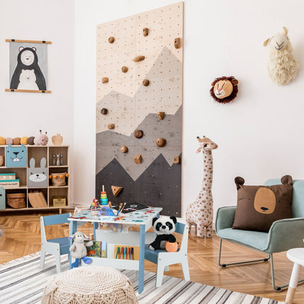 Seating area for children with 2 chairs