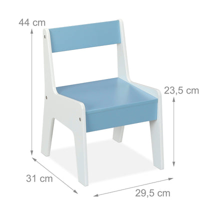 Seating area for children with 2 chairs