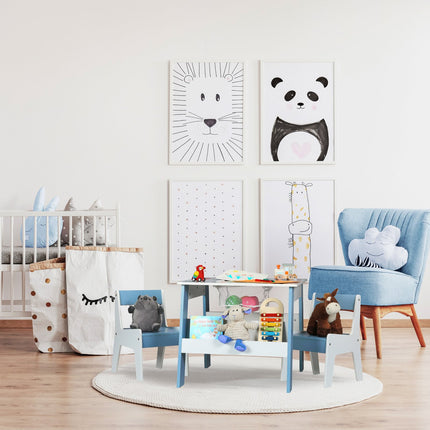 Seating area for children with 2 chairs
