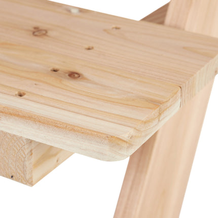 Seating group for children made of wood