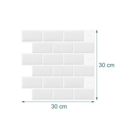 Selbstklebende 3D-Wandfliesen, 30x30 cm, einfache Anbringung