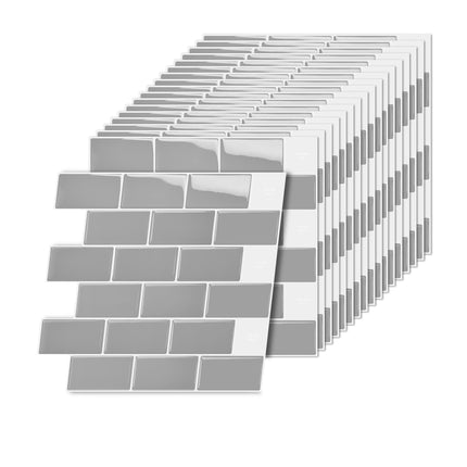 Selbstklebende 3D-Wandfliesen, 30x30 cm, Metro-Design