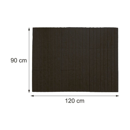 Self-Adhesive Black Felt Pinboard, 120 x 90 cm