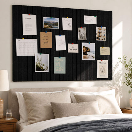 Self-Adhesive Black Felt Pinboard, 120 x 90 cm