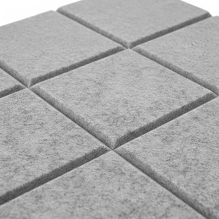 Selbstklebende Filzplatten, 12 Stück, quadratisch, zur Wandmontage