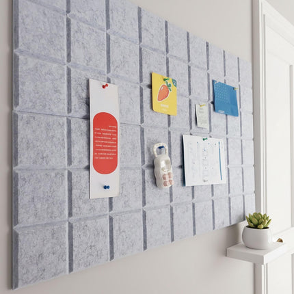 Selbstklebende Filzplatten, 12 Stück, quadratisch, zur Wandmontage