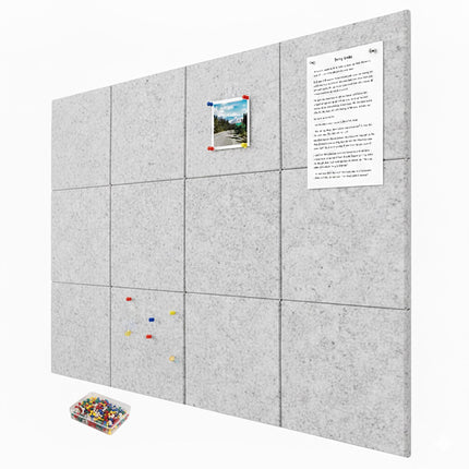 Self-Adhesive Felt Boards, 12-Pack, Square, for Notes