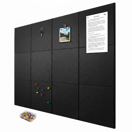 Selbstklebende Filzplatten, 12er-Pack, quadratisch, für Notizen