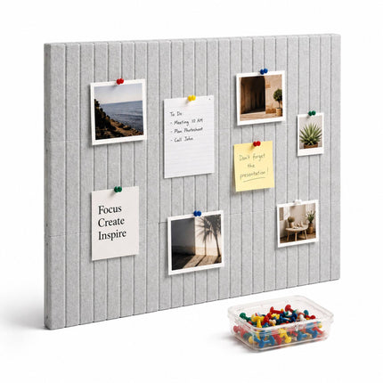 Self-Adhesive Felt Pinboard, Light Brown, 120x90 cm