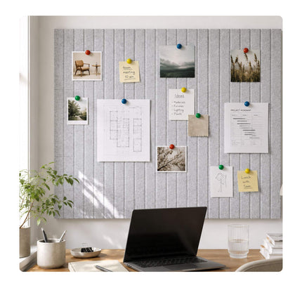 Self-Adhesive Felt Pinboard, Light Brown, 120x90 cm