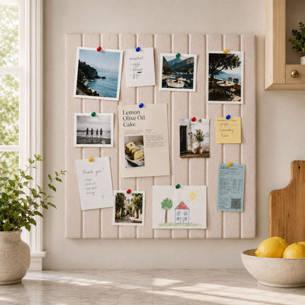 Self-Adhesive Felt Pinboard, Light Brown, 60x40 cm