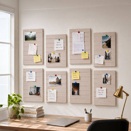 Self-Adhesive Felt Pinboard, Light Brown, 60x40 cm