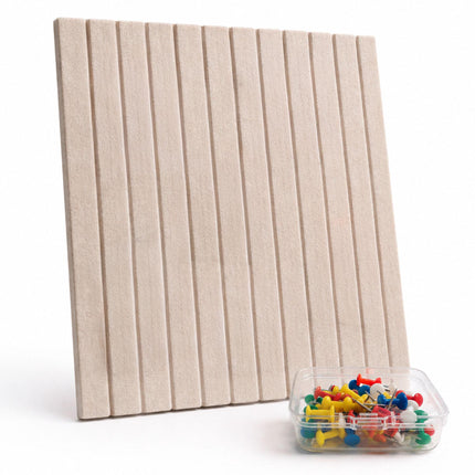Self-Adhesive Felt Pinboard, Light Brown, 60x40 cm