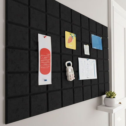 Self-Adhesive Felt Pinboards, 12-Pack for Photos & Notes