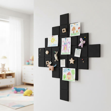 Self-Adhesive Felt Pinboards, 12-Pack for Photos & Notes