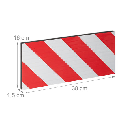 Selbstklebender reflektierender Garagenwandschutz, 2er-Pack