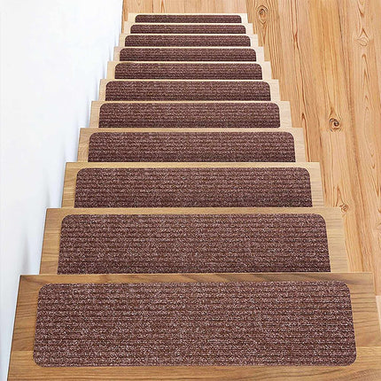 Self-Adhesive Stair Mats, 16pc, 75x20cm, Noise-Reducing