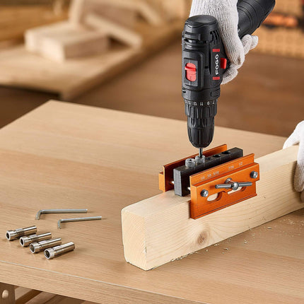 Self-Centering Dowel Jig Kit – Aluminum, 6 Bushings