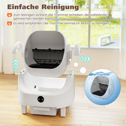 Self-Cleaning Cat Litter Box with App Control & Odor Control