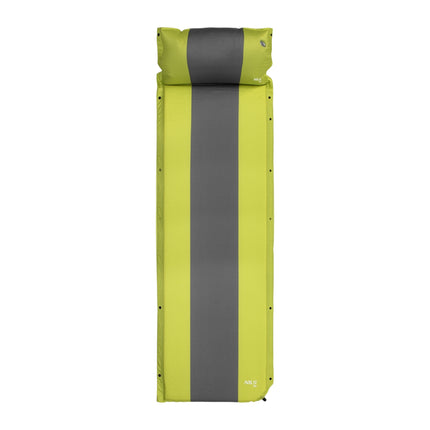 Self-Inflating Camping Mat with Pillow, Green-Gray