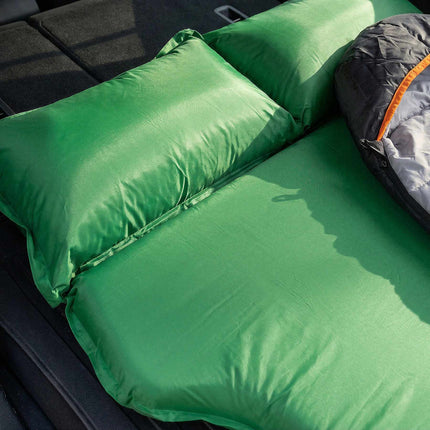 Selbstaufblasende Auto-Campingmatte, Grün, 188x132x5 cm