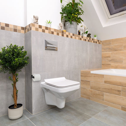 Self-adhesive toilet paper holder