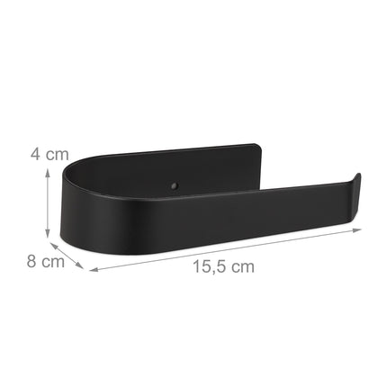 Self-adhesive toilet paper holder