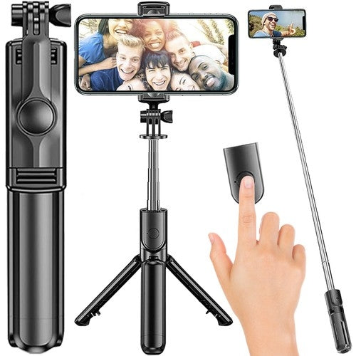 Selfie-Stick / Stativ + Izoxis 21234 Fernbedienung