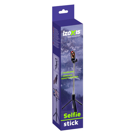 Selfie stick/tripod + remote control Izoxis 23518