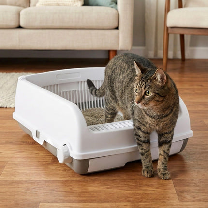Halbautomatische Katzentoilette mit Schublade und Schaufel