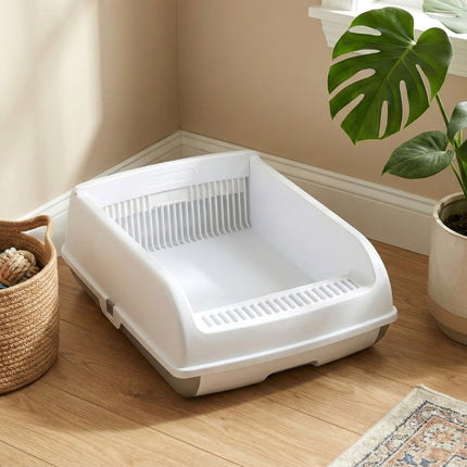 Halbautomatische Katzentoilette mit Schublade und Schaufel