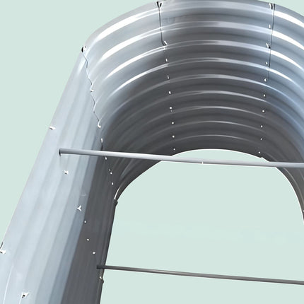 Halbrunder Metallpflanzkübel, Hochbeet für Gemüse