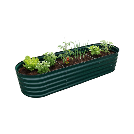 Semi-Circular Metal Planter – Raised Garden Bed
