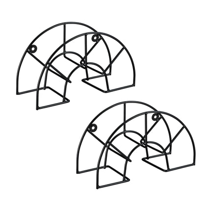 Semicircular Wall-Mounted Hose Holders, Set of 2