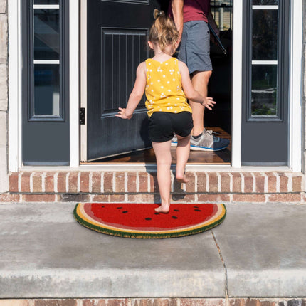 Semi-round doormat watermelon