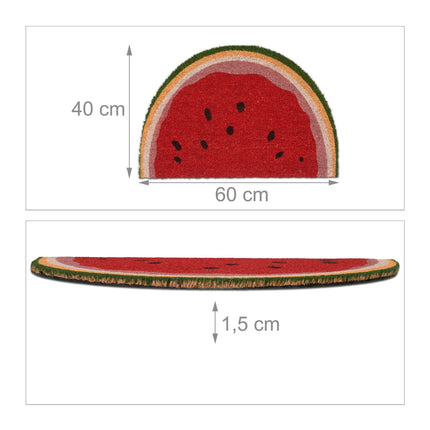 Semi-round doormat watermelon