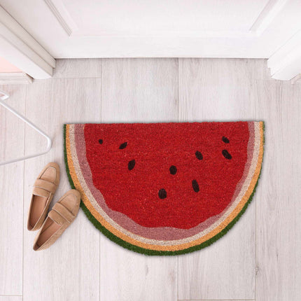 Semi-round doormat watermelon