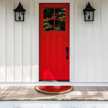 Semi-round doormat watermelon