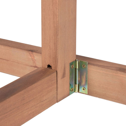 Halbrunder Klapptisch Holz braun