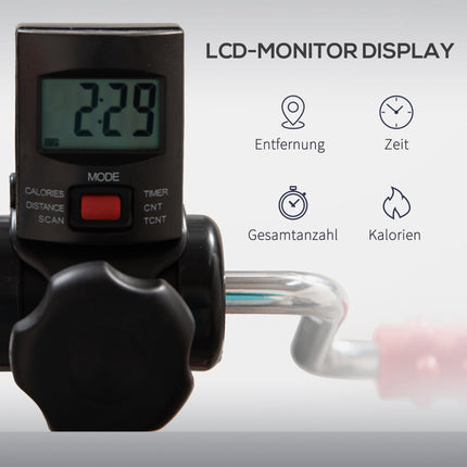 Senioren-Heimtrainer mit LCD-Display und Massagerollen