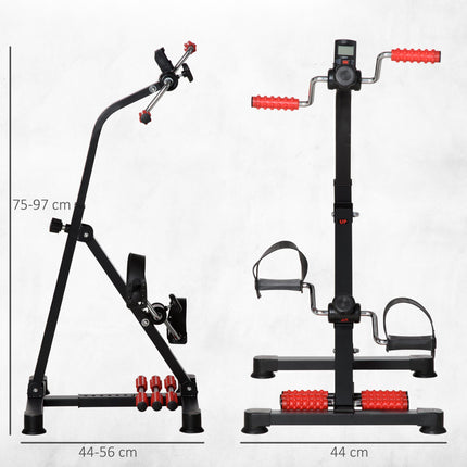 Senioren-Heimtrainer mit LCD-Display und Massagerollen