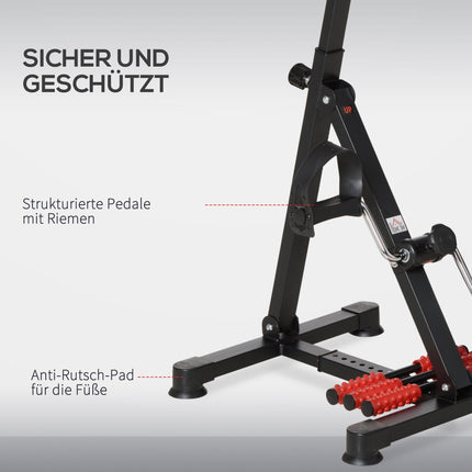 Senioren-Heimtrainer mit LCD-Display und Massagerollen