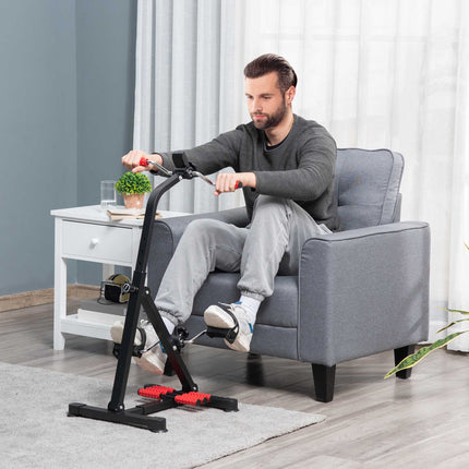 Senioren-Heimtrainer mit LCD-Display und Massagerollen